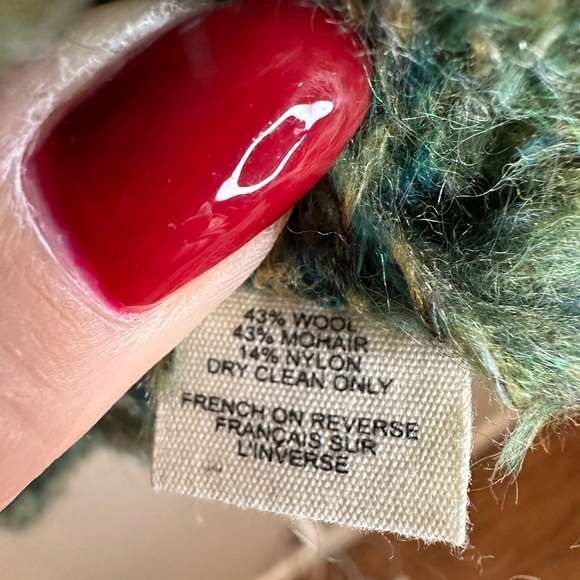 ANTHRO- SLEEPING ON SNOW WOOL GREEN- SWEATER TOP - Picture 7 of 7